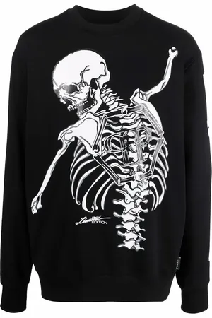 Philipp Plein Sweater met skeletprint