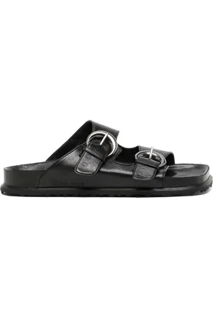 Marine Serre Leren sandalen