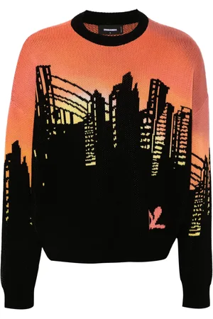 Dsquared2 Intarsia trui met patroon