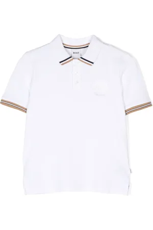 HUGO BOSS Poloshirt met gestreepte afwerking