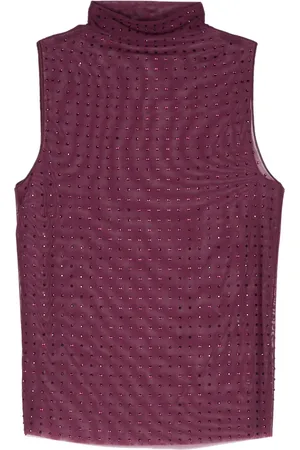 Pinko Tulen top met stras