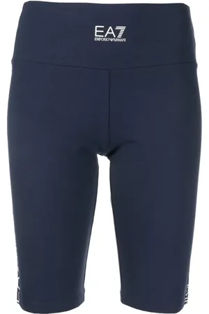 EA7 Fietsshorts met logoprint