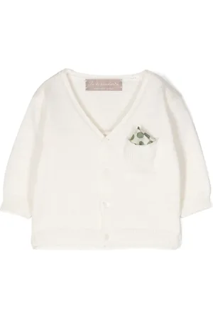 LA STUPENDERIA Ribgebreid vest met V