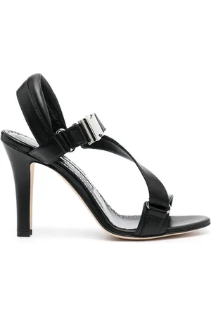 Manolo Blahnik Gwen leren sandalen