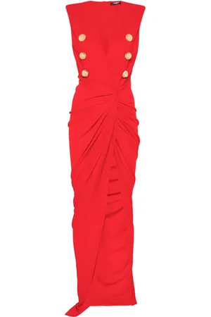 Balmain Getailleerde maxi