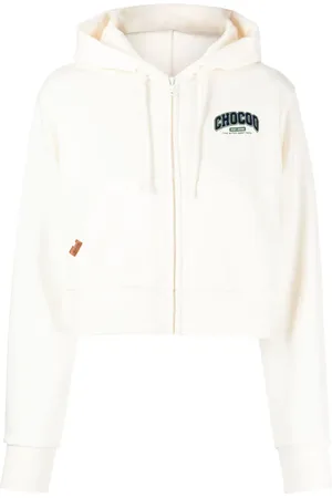 Chocoolate Cropped jack met capuchon en logo