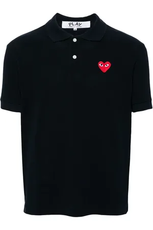 Comme des Garçons Poloshirt met hartpatch