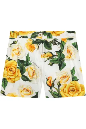 Dolce & Gabbana Katoenen shorts met roosprint
