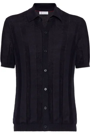 Brunello Cucinelli Gebreid overhemd