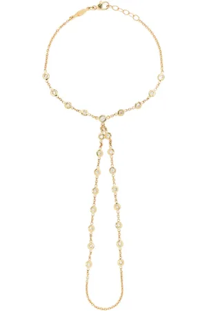 JACQUIE AICHE 14kt geelgouden Double Stem enkelband