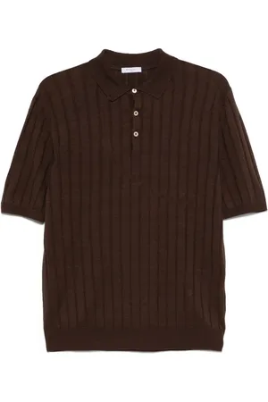 Boglioli Gebreid poloshirt