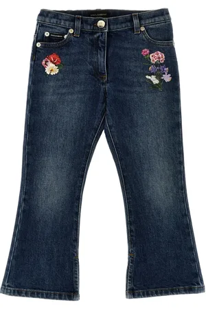Dolce & Gabbana Jeans met geborduurde bloemen