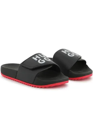 HUGO BOSS Teenslippers met logoprint