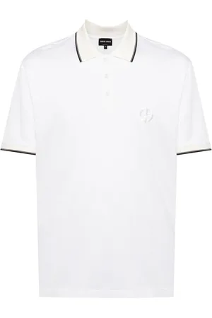 Giorgio Armani Poloshirt met geborduurd logo
