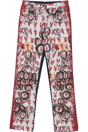 Charles Jeffrey Loverboy Exclusive Painted Art jeans