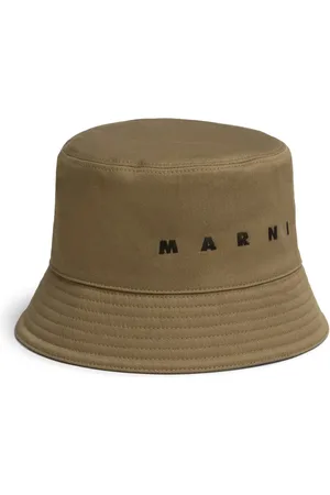 Marni Katoenen vissershoed met geborduurd logo