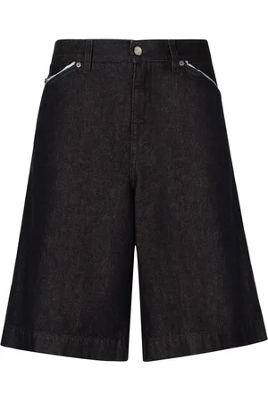 Dolce & Gabbana Denim bermuda shorts met logoplakkaat