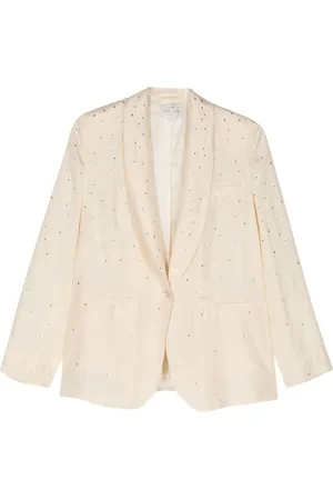 FORTE FORTE Blazer met enkele rij knopen