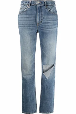RE/DONE Jeans met gerafeld detail