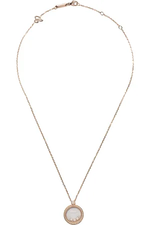 Chopard 18 karaats goudroze Happy Diamonds Icons ketting