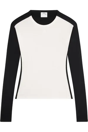 Courrèges Contrast Frame katoenen T