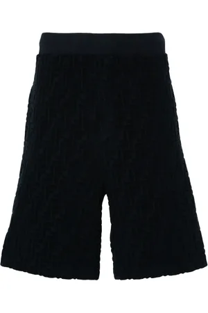 Fendi Badstof bermuda shorts met FF