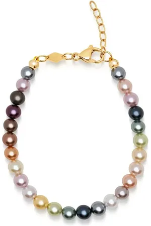 Nialaya Rainbow armband met parel
