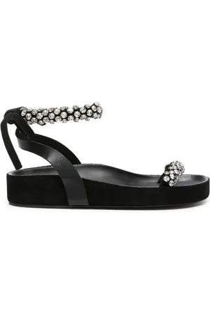 Isabel Marant Mellan suède sandalen verfraaid met kristallen