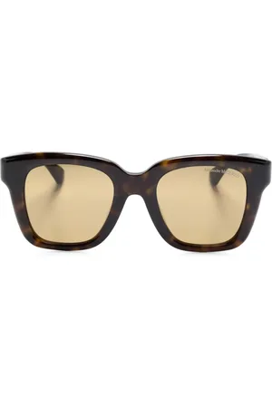 Alexander McQueen Zonnebril met vierkant montuur