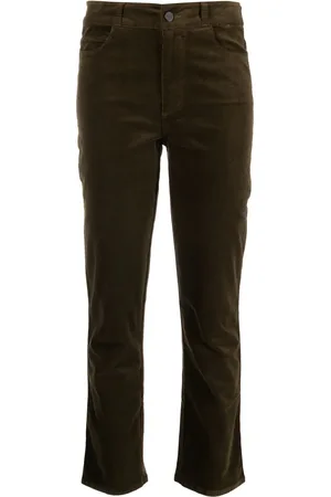 Paige Ribfluwelen broek