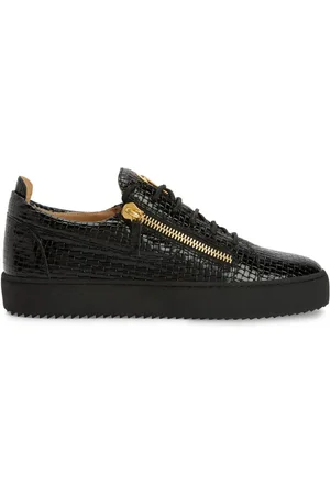 Giuseppe Zanotti Frankie geweven leren sneakers