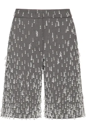 VALENTINO GARAVANI Low waist shorts met kristallen