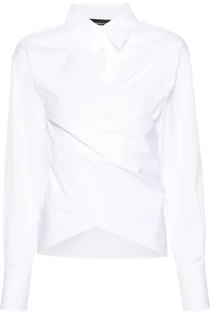 Fabiana Filippi Blouse met gestrikte voorkant