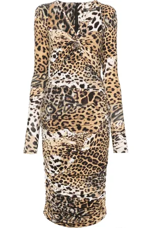 Roberto Cavalli Jurk met ruche