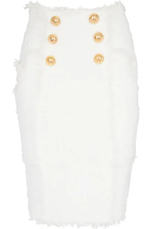 Balmain Kokerrok met knoopdetail