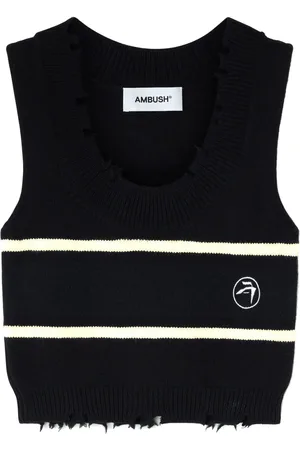 AMBUSH Gerafelde gebreide top