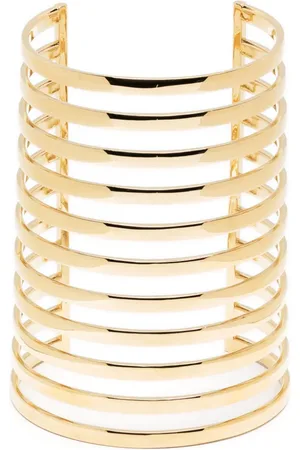 Amina Muaddi Angelica brass bracelet