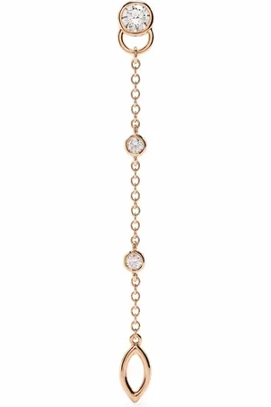 COURBET 18kt gerecycled roségouden CO Mono oorbel met in laboratorium gekweekte diamant