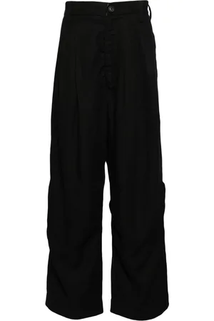ZIGGY CHEN Linnen broek met wijde pijpen