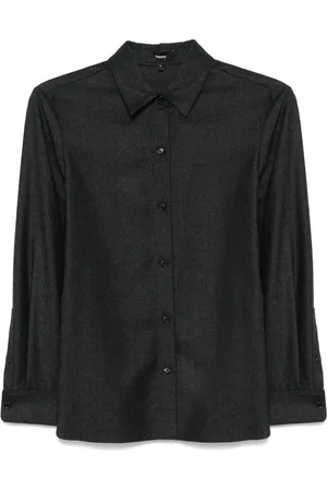 THEORY Blouse van scheerwol