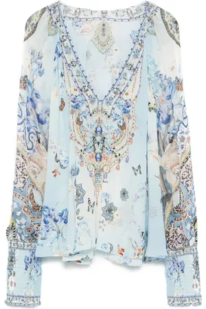 Camilla Blouse met print