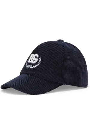 Dolce & Gabbana Ribfluwelen honkbalpet met logo