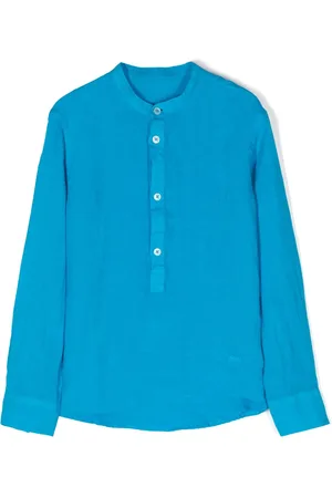 Paolo Pecora Shirt met bandkraag