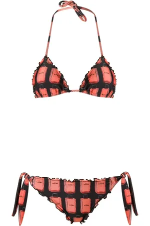 AMIR SLAMA Ruches triangel bikini set
