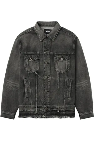 We11 Done Denim jack met ceintuur