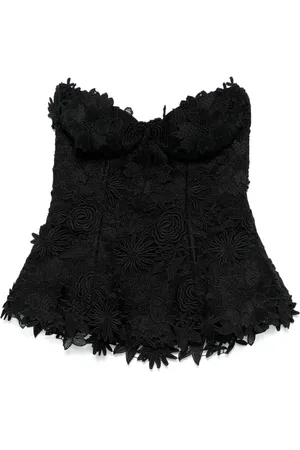 GIUSEPPE DI MORABITO Bustier met bloemenkant