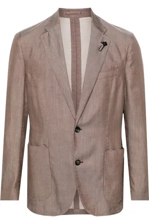 LARDINI Blazer met broche