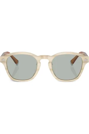Brunello Cucinelli BC4006S zonnebril met rond montuur