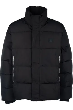 Armani Exchange Gewatteerd jack met logopatch