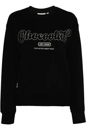Chocoolate Sweater met geborduurd logo